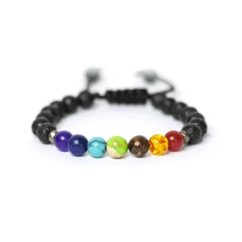 7 Chakra Kids Adjustable Calming Bracelet