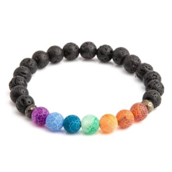 7 Chakra Agate Calming Bracelet