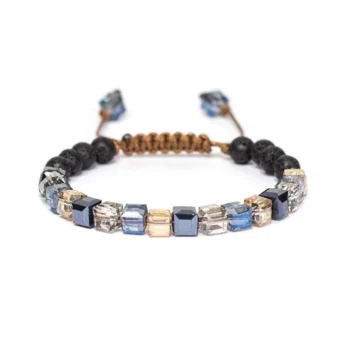 Glass Diffuser Adjustable Calming Bracelet (ROYAL PACIFIC)