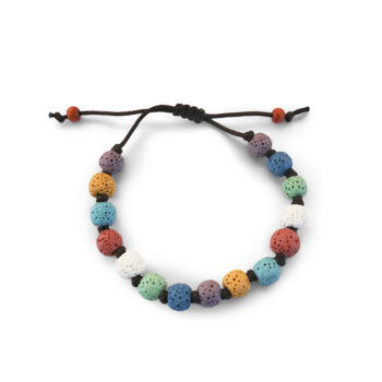 Rainbow Lava Rock Calming Bracelets