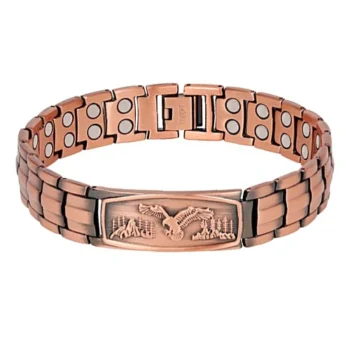 Eagle Design Solid Copper Bracelet for Men