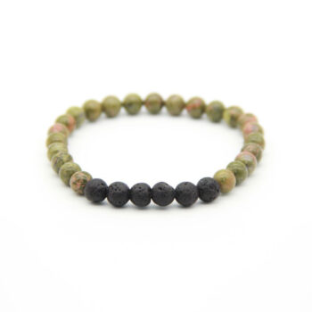 Flower Green Gemstone Calming Bracelet
