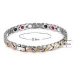 Gold Silver Titanium Steel Magnetic Bracelet photo review