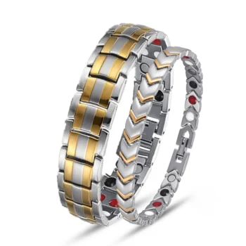 Titanium Magnetic Couple Bracelet
