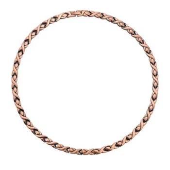 Unique X-shaped Copper Magnetic Therapy Necklace