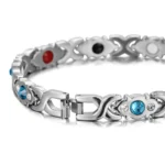 Women's Light Blue Crystal Magnetic Bracelets photo review