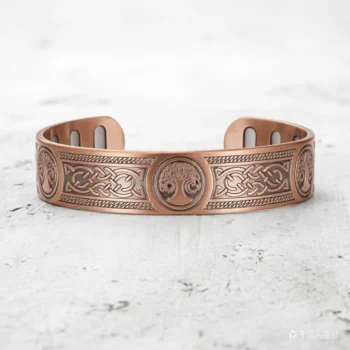 Men's Pure Copper Magnetic Cuff Bangle Bracelets - Celtic Spirit