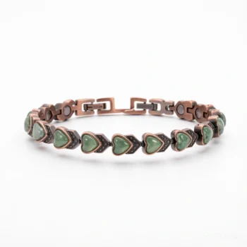 Pure Copper Magnetic Adjustable Natural Stones Bracelets for Women - Forest Bloom - Pain Relief & Wellness Therapy