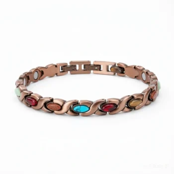 Pure Copper Magnetic Adjustable Natural Stones Bracelets for Women - Infinite - Pain Relief & Wellness Therapy