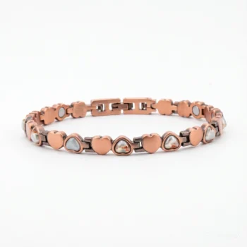Pure Copper Magnetic Adjustable Natural Stones Bracelets for Women - Meadow Bloom - Pain Relief & Wellness Therapy