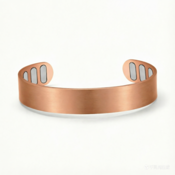 Men's 99.99% Pure Copper Magnetic Cuff Bangle - Sleek