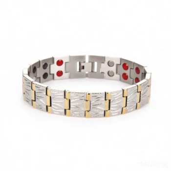 Men's Stainless Steel Magnetic Therapy Bracelet – Arthritis Pain Relief