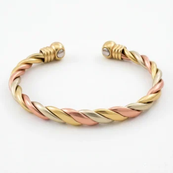 Magnetic Copper Bracelet Triple Cuff
