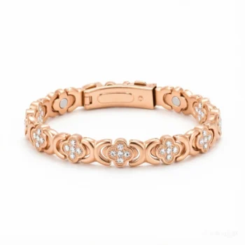 Women Pure Copper Infinite Magnetic Therapy Bracelets-Rose Gold