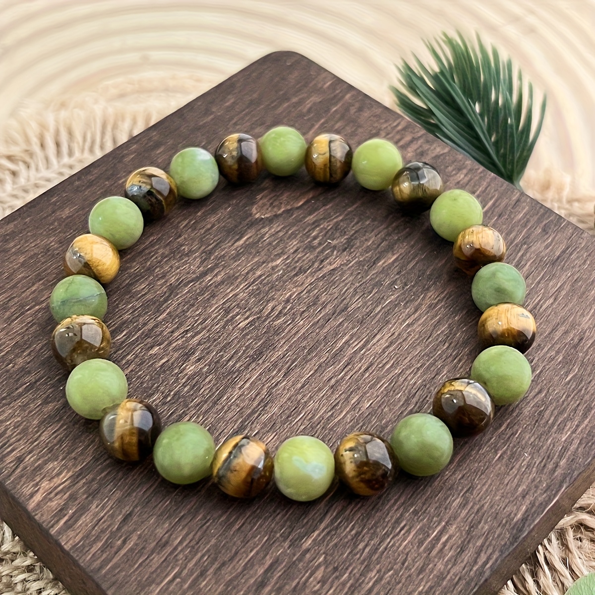 The "Money & Success" Crystal Bracelet – Green Tiger Eye & Southern Stone - Image 6