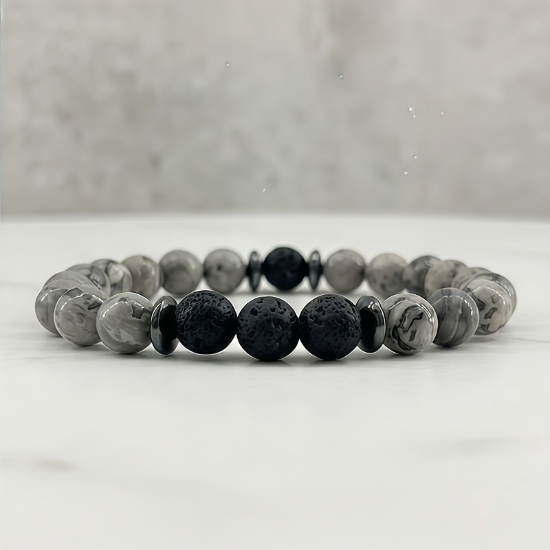 Vintage Handcrafted Picture Jasper Crystal Bracelet – Natural Stone Jewelry for Inner Peace - Image 6