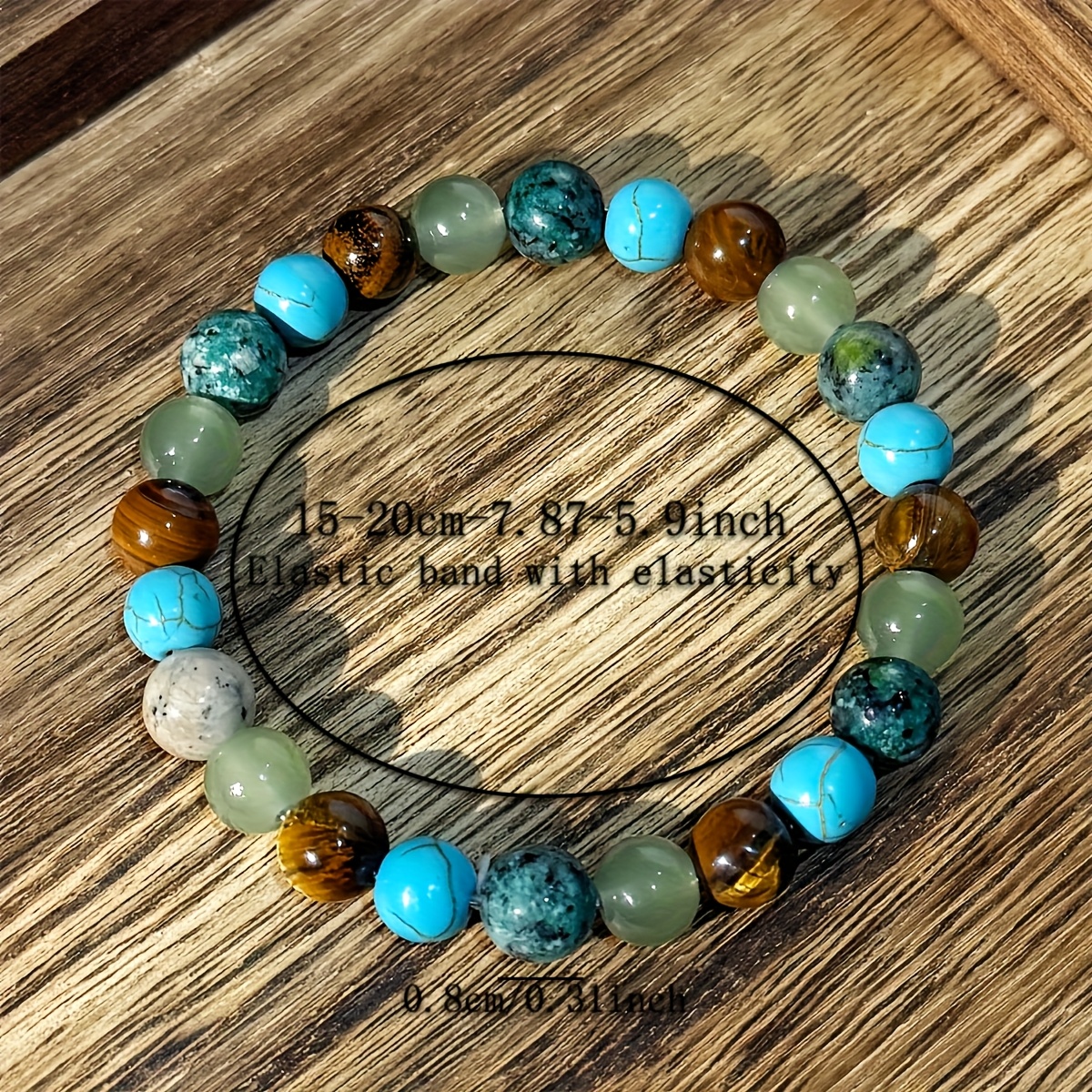 "Tiger's Lapis" Bohemian Crystal Bracelet – Natural African Stone Jewelry for Women - Image 4