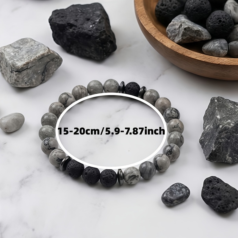 Vintage Handcrafted Picture Jasper Crystal Bracelet – Natural Stone Jewelry for Inner Peace - Image 4