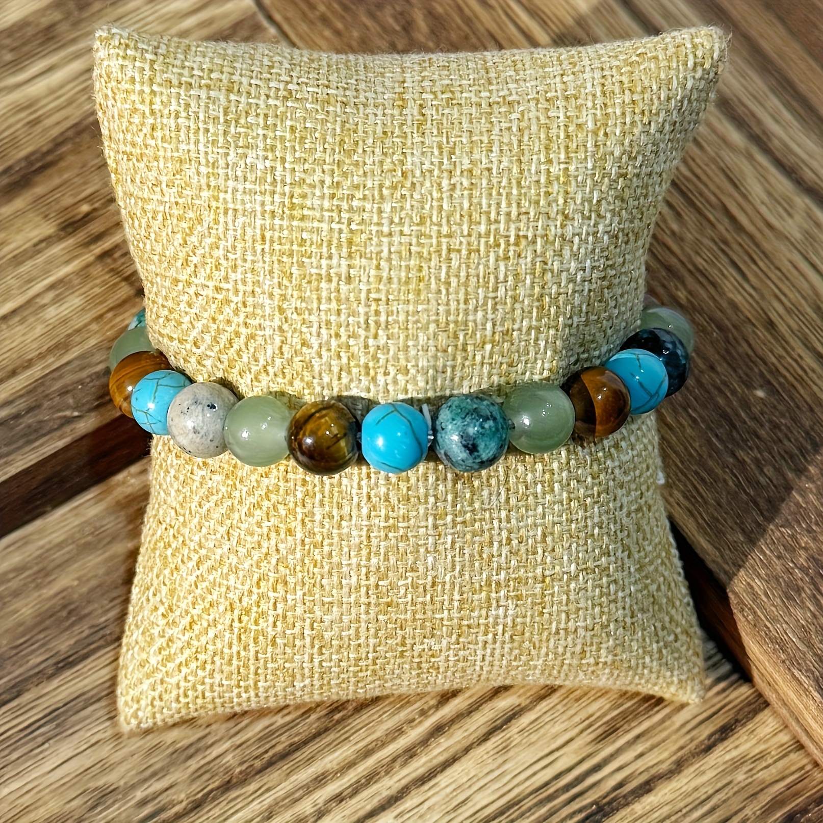"Tiger's Lapis" Bohemian Crystal Bracelet – Natural African Stone Jewelry for Women - Image 5