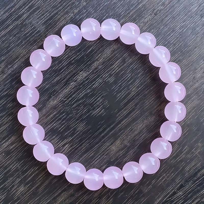 Natural Rose Quartz Heart Bracelet – Handmade Pink Crystal for Love & Luck - Image 8