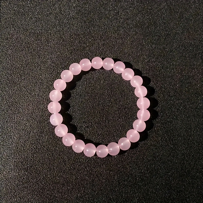 Natural Rose Quartz Heart Bracelet – Handmade Pink Crystal for Love & Luck - Image 7