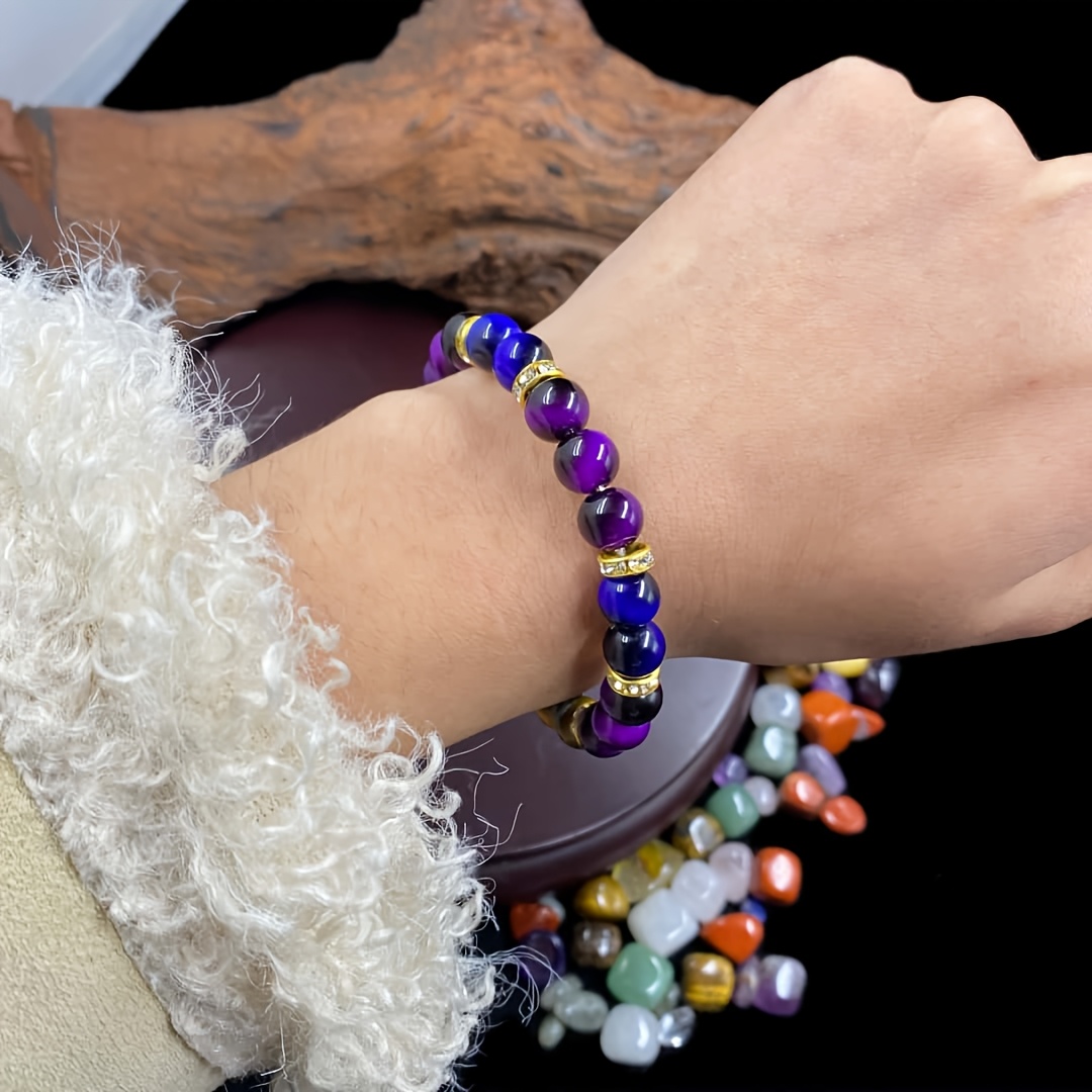 The "Money" Manifestation Crystal Bracelet – Handmade Tiger's Eye & Gold Tone - Image 5