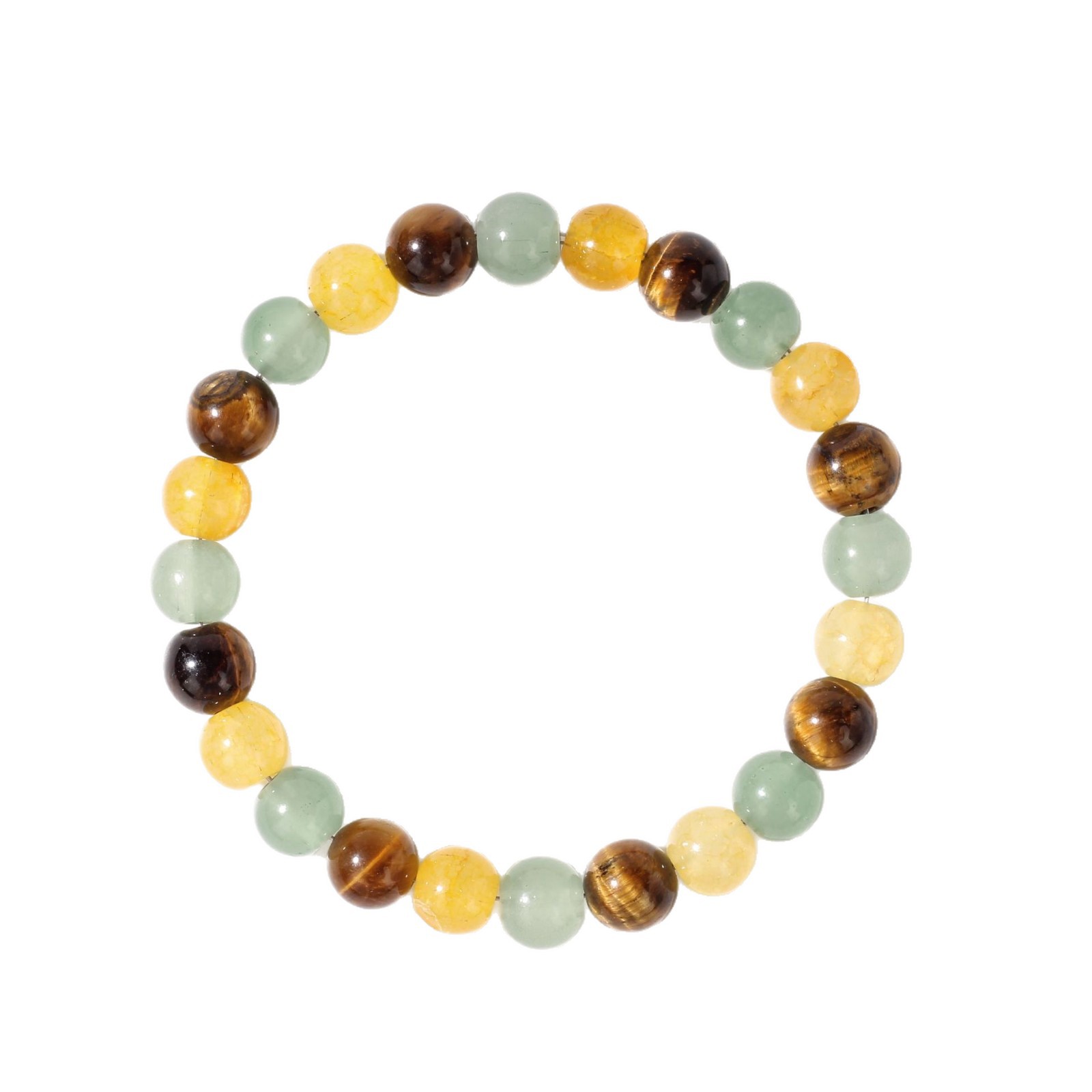 Colorful Tiger's Eye Beaded Crystal Bracelet – Handmade Energy Jewelry for the Modern Women - Image 6