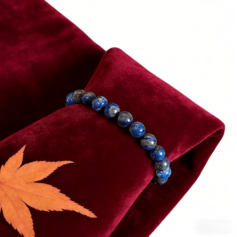 Natural Lapis Lazuli Stretch Crystal Bracelet – Handmade Blue Crystal Jewelry for Women - Image 5