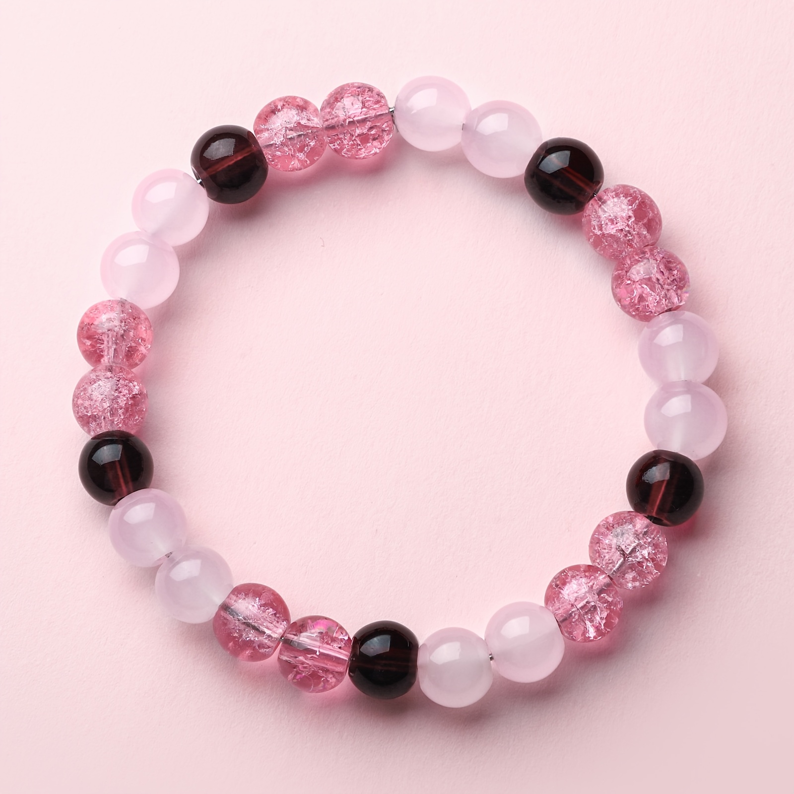 Rose Quartz & Red Jasper Bracelet – Natural Pink Heart Stone for Love & Good Luck - Image 7