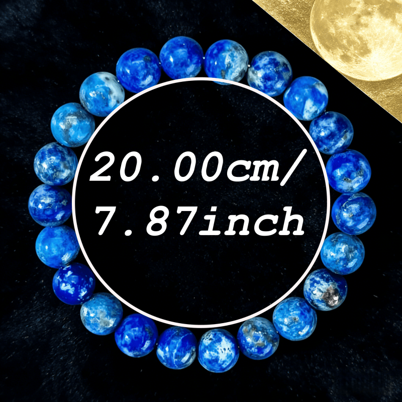 Natural Lapis Lazuli Stretch Crystal Bracelet – Handmade Blue Crystal Jewelry for Women - Image 3