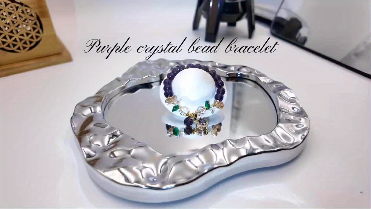 Natural Amethyst Crystal Charm Bracelet for Women – Purple Gemstone with Cubic Zirconia Pendant - Image 7